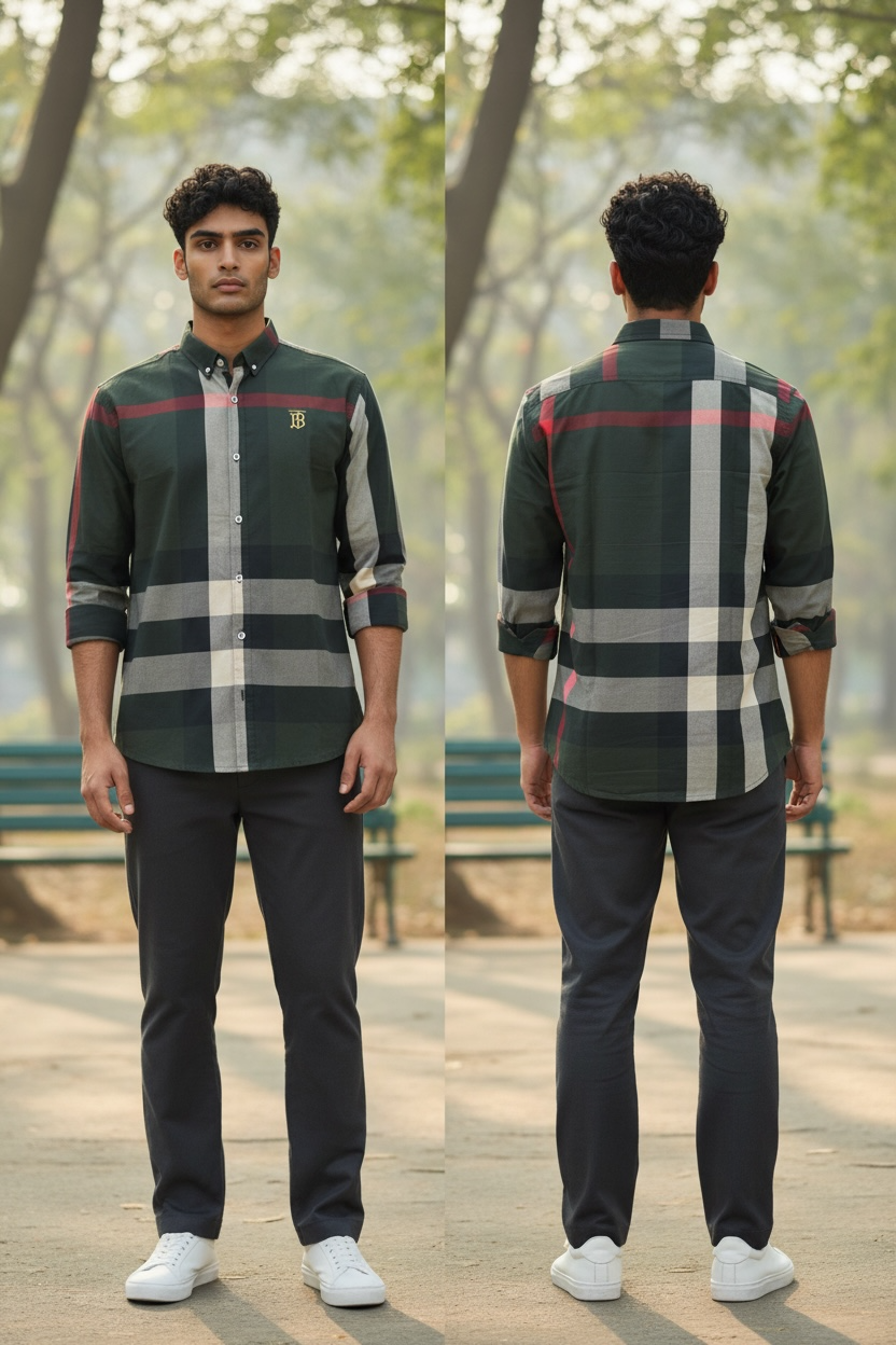 Green check Shirt