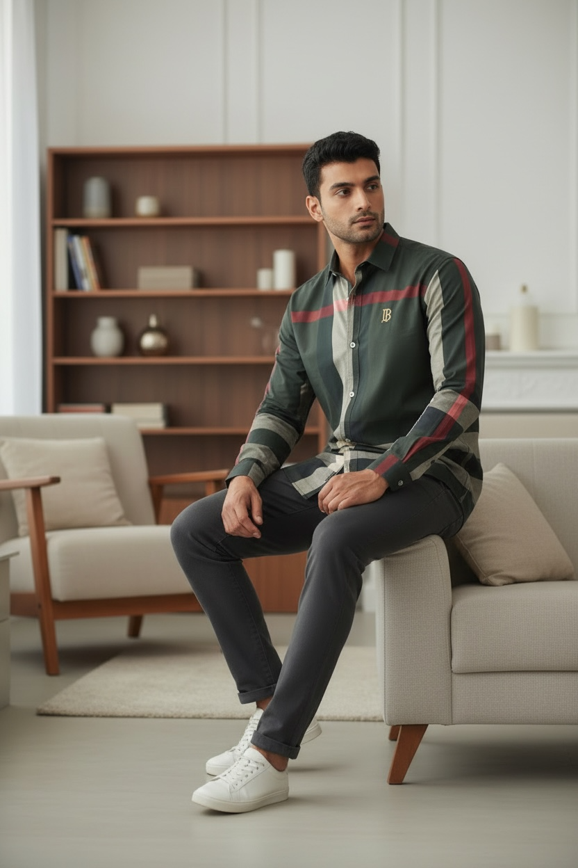 Green check Shirt